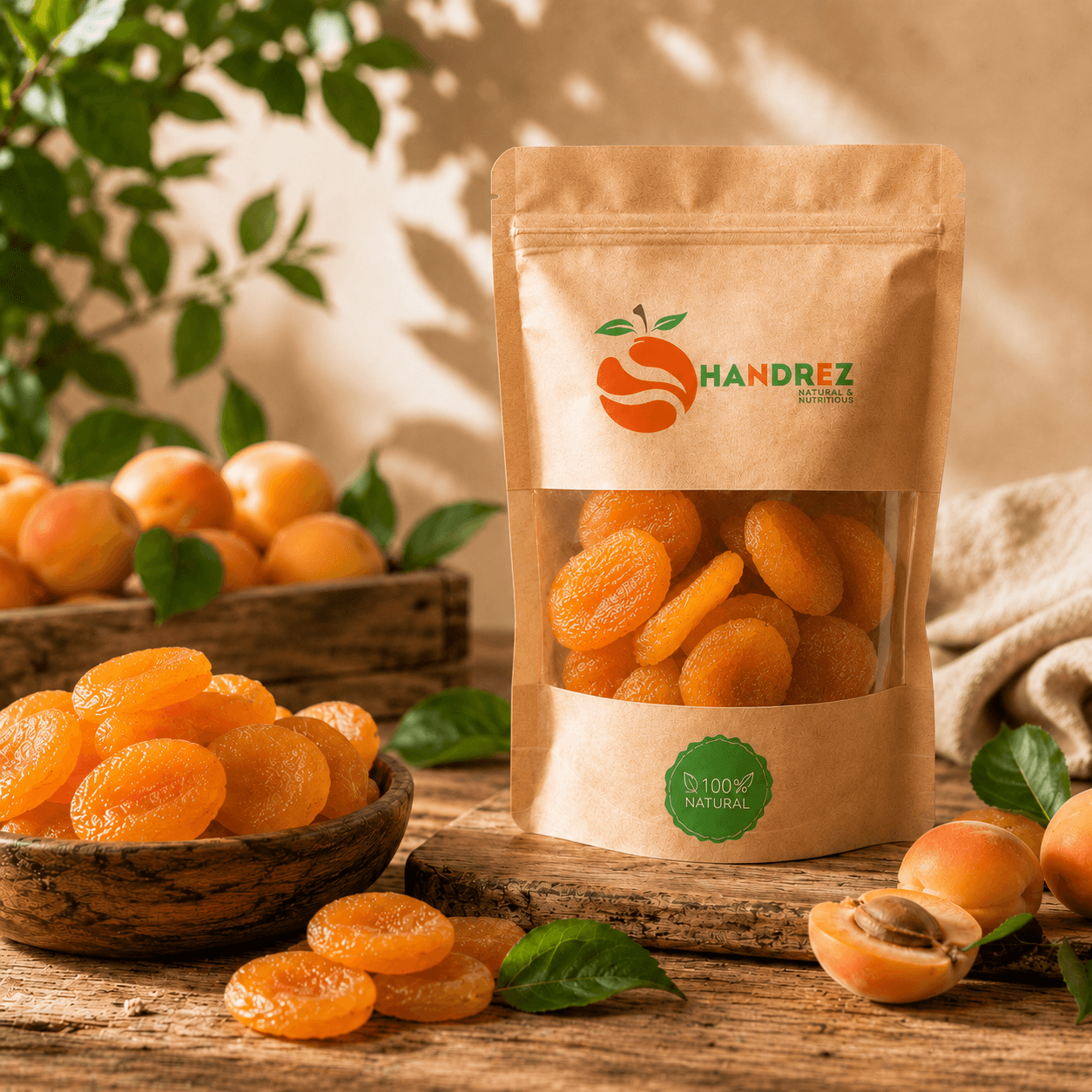 Premium Dried Apricots by HANDREZ
