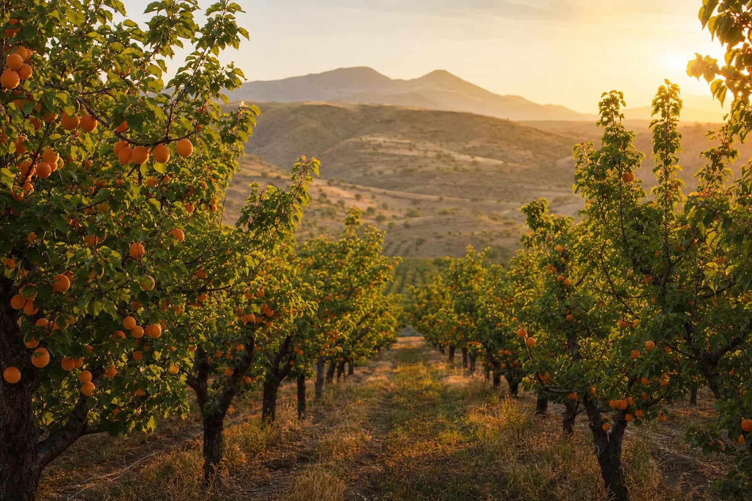 Apricot orchard in Malatya